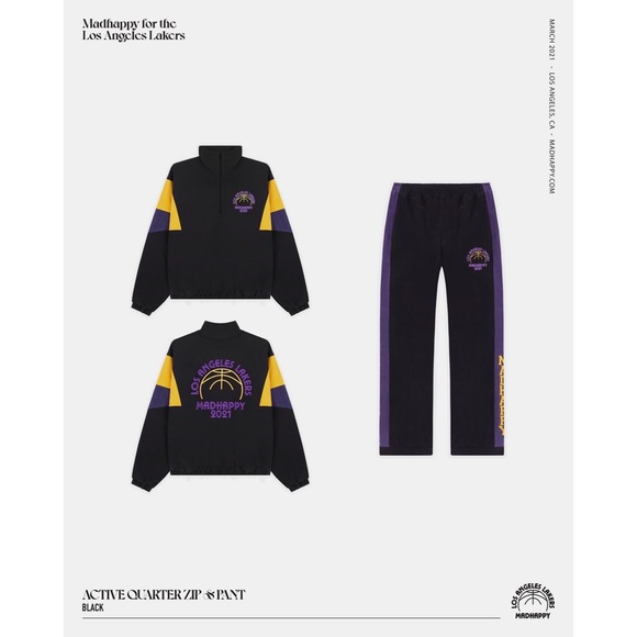 SOLD Madhappy x Lakers Active Quarter Zip - Picture 6 of 8